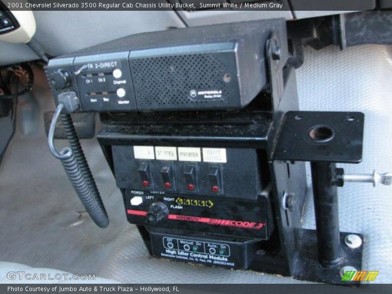 Controls of 2001 Silverado 3500 Regular Cab Chassis Utility Bucket