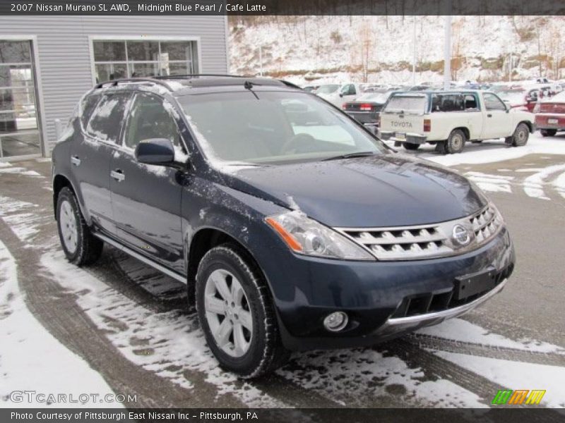 Midnight Blue Pearl / Cafe Latte 2007 Nissan Murano SL AWD