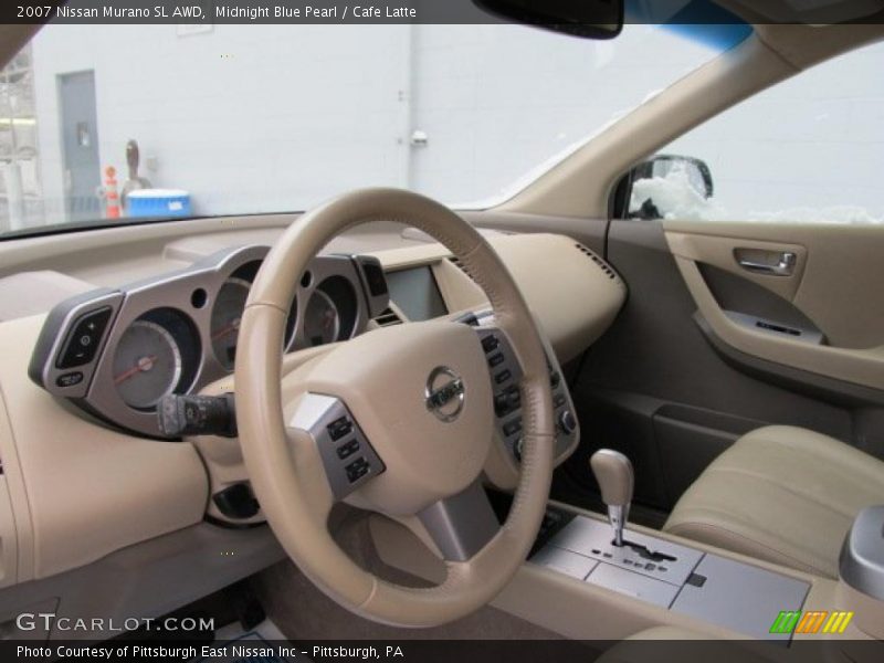 Midnight Blue Pearl / Cafe Latte 2007 Nissan Murano SL AWD