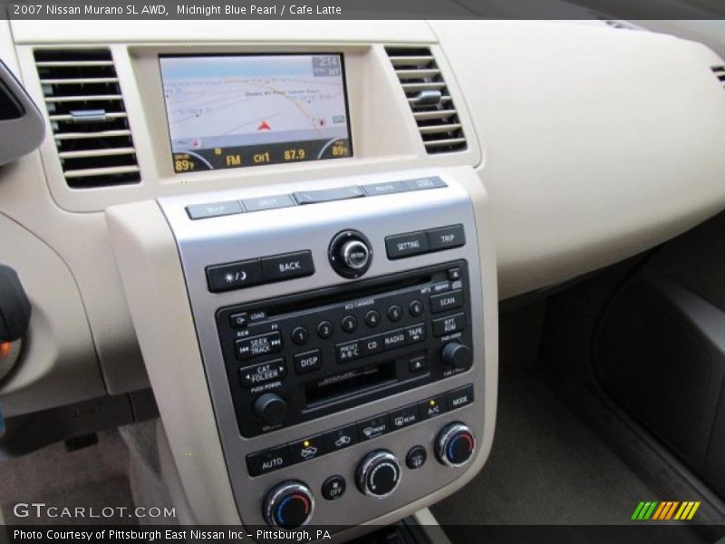 Midnight Blue Pearl / Cafe Latte 2007 Nissan Murano SL AWD