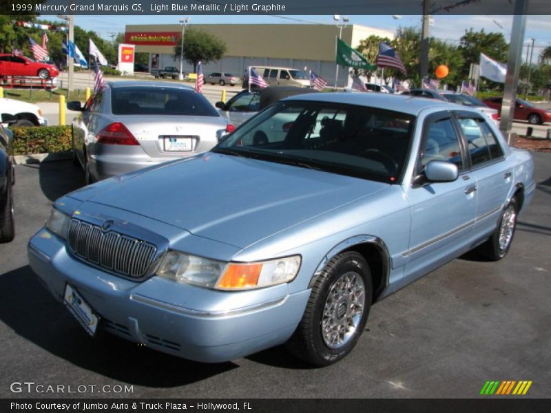 Light Blue Metallic / Light Graphite 1999 Mercury Grand Marquis GS
