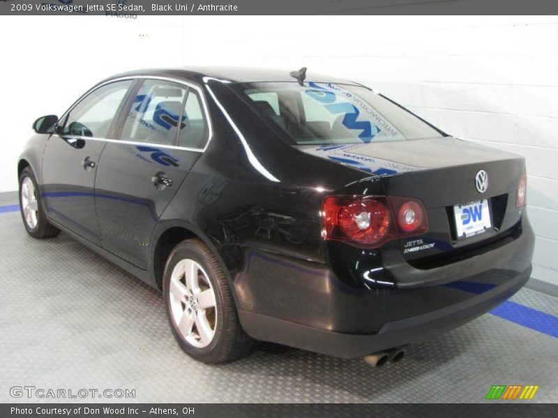Black Uni / Anthracite 2009 Volkswagen Jetta SE Sedan