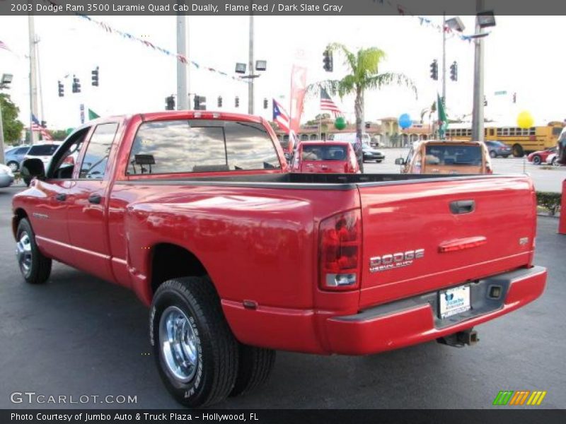Flame Red / Dark Slate Gray 2003 Dodge Ram 3500 Laramie Quad Cab Dually