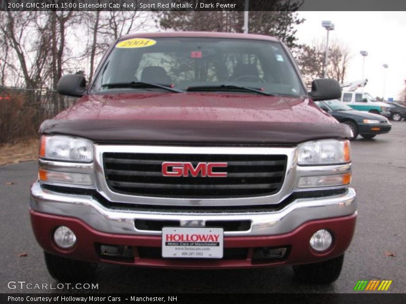 Sport Red Metallic / Dark Pewter 2004 GMC Sierra 1500 Extended Cab 4x4