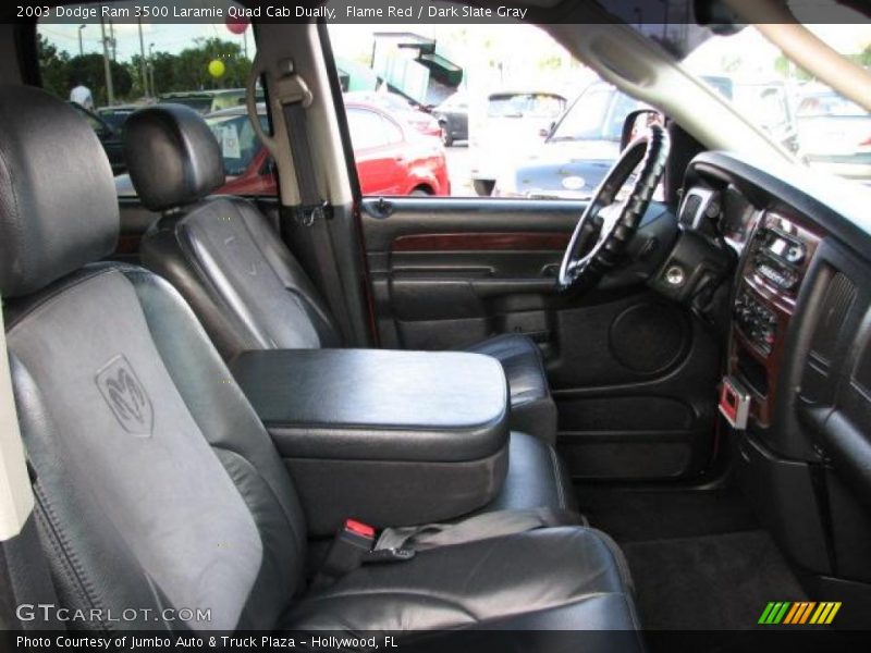  2003 Ram 3500 Laramie Quad Cab Dually Dark Slate Gray Interior