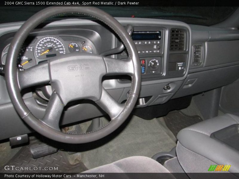 Sport Red Metallic / Dark Pewter 2004 GMC Sierra 1500 Extended Cab 4x4