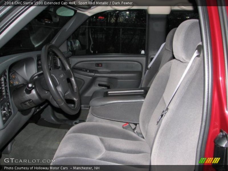 Sport Red Metallic / Dark Pewter 2004 GMC Sierra 1500 Extended Cab 4x4