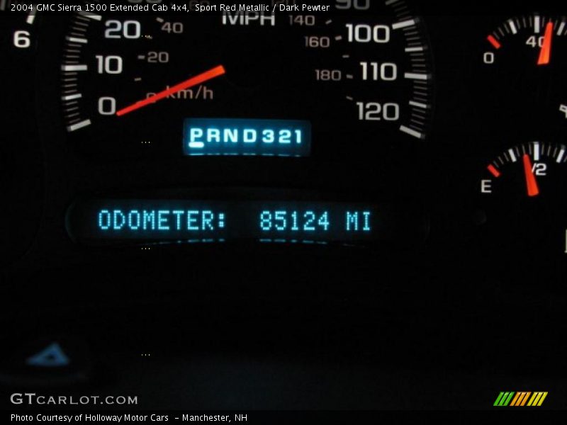 Sport Red Metallic / Dark Pewter 2004 GMC Sierra 1500 Extended Cab 4x4