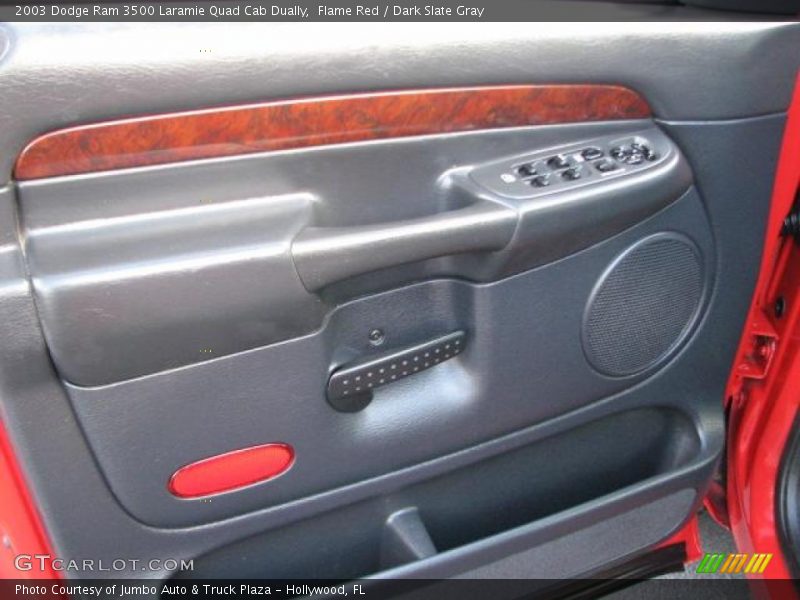 Flame Red / Dark Slate Gray 2003 Dodge Ram 3500 Laramie Quad Cab Dually