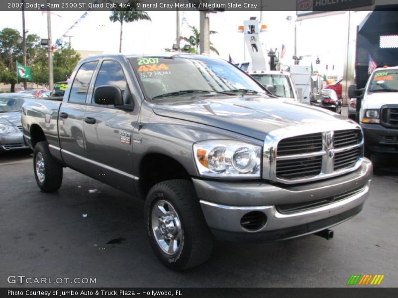 Mineral Gray Metallic / Medium Slate Gray 2007 Dodge Ram 2500 ST Quad Cab 4x4