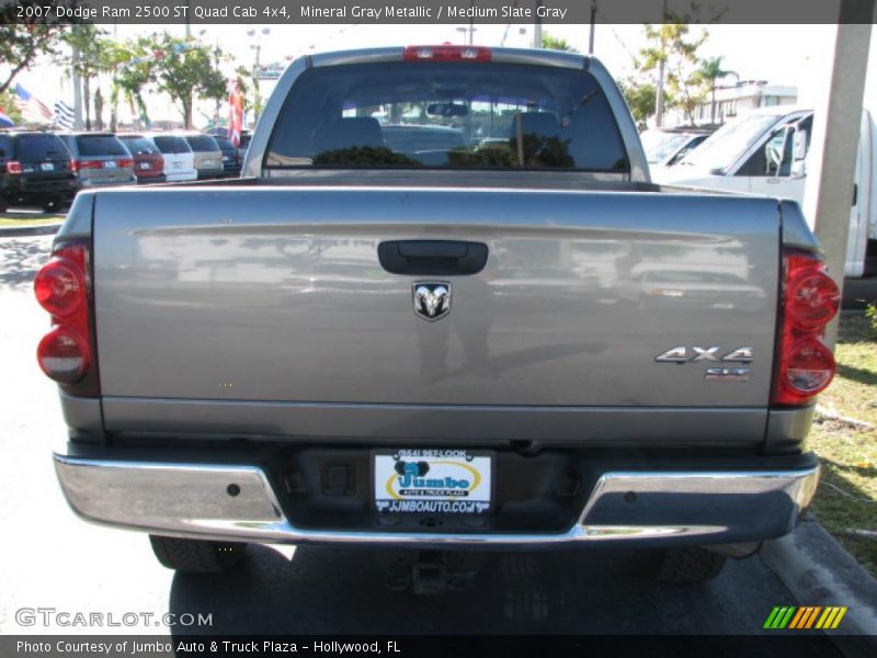 Mineral Gray Metallic / Medium Slate Gray 2007 Dodge Ram 2500 ST Quad Cab 4x4