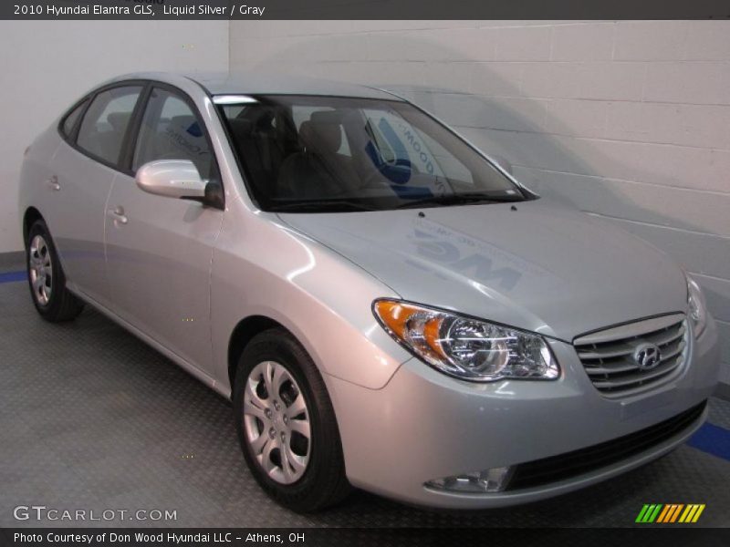 Liquid Silver / Gray 2010 Hyundai Elantra GLS