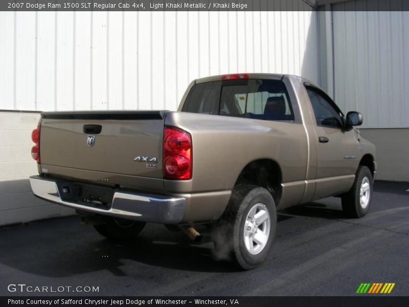 Light Khaki Metallic / Khaki Beige 2007 Dodge Ram 1500 SLT Regular Cab 4x4