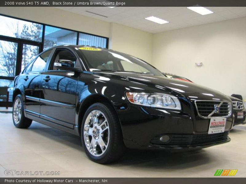 Black Stone / Umbra Brown/Quartz Beige 2008 Volvo S40 T5 AWD