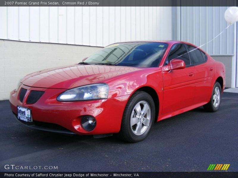 Crimson Red / Ebony 2007 Pontiac Grand Prix Sedan