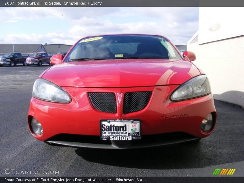 Crimson Red / Ebony 2007 Pontiac Grand Prix Sedan