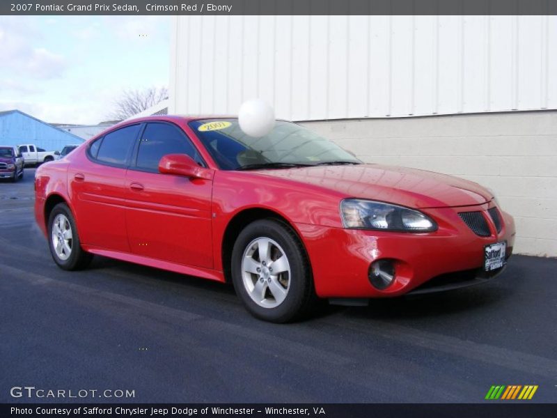 Crimson Red / Ebony 2007 Pontiac Grand Prix Sedan