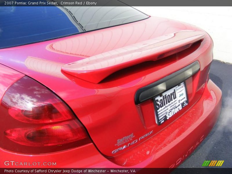 Crimson Red / Ebony 2007 Pontiac Grand Prix Sedan