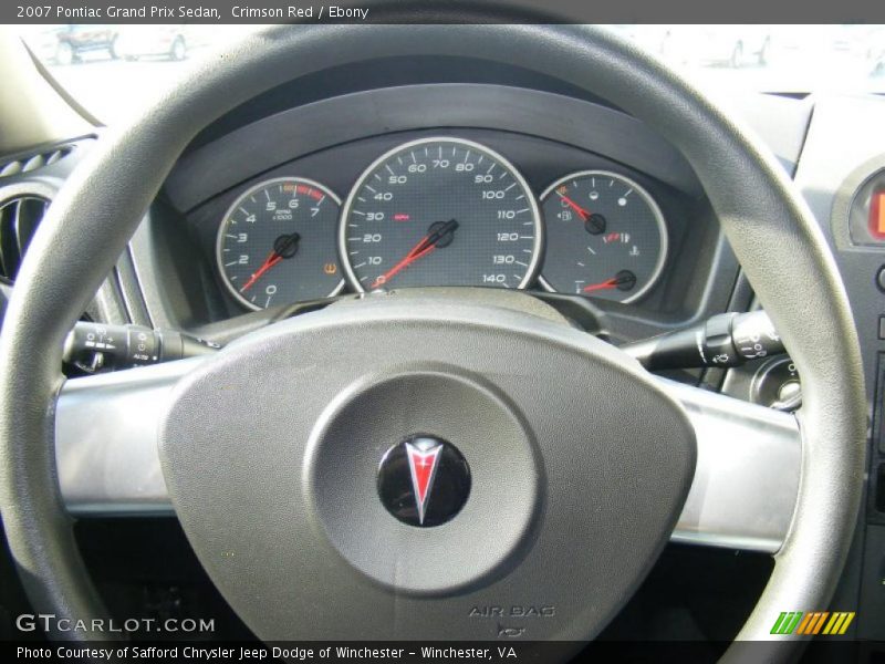 Crimson Red / Ebony 2007 Pontiac Grand Prix Sedan