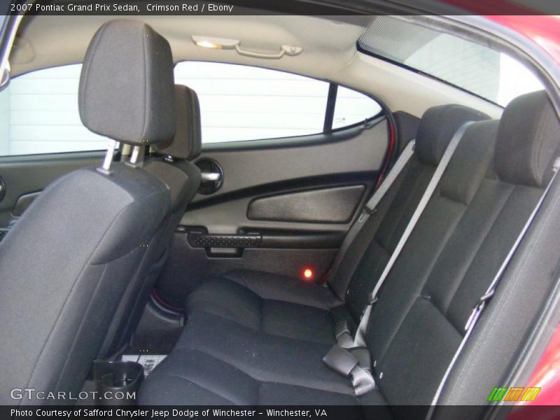 Crimson Red / Ebony 2007 Pontiac Grand Prix Sedan