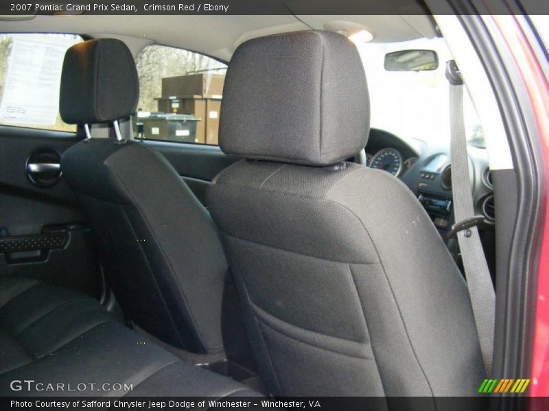 Crimson Red / Ebony 2007 Pontiac Grand Prix Sedan