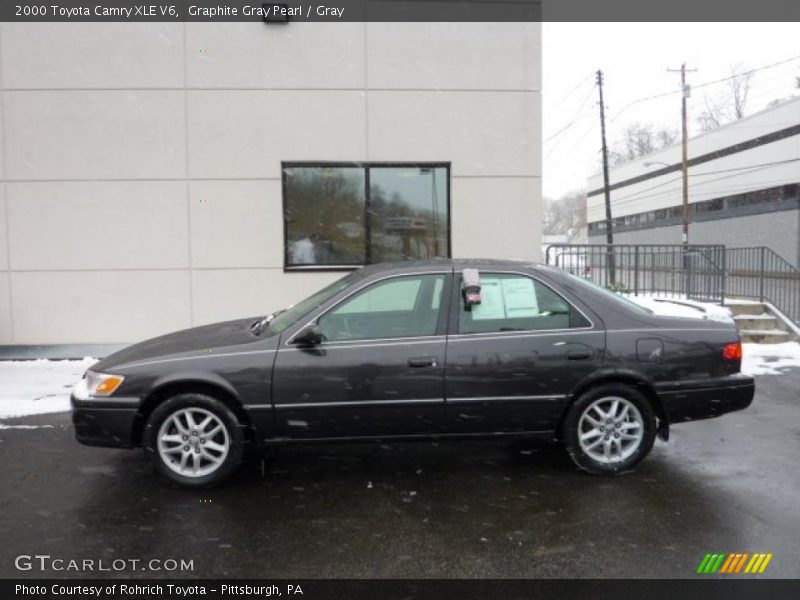 Graphite Gray Pearl / Gray 2000 Toyota Camry XLE V6