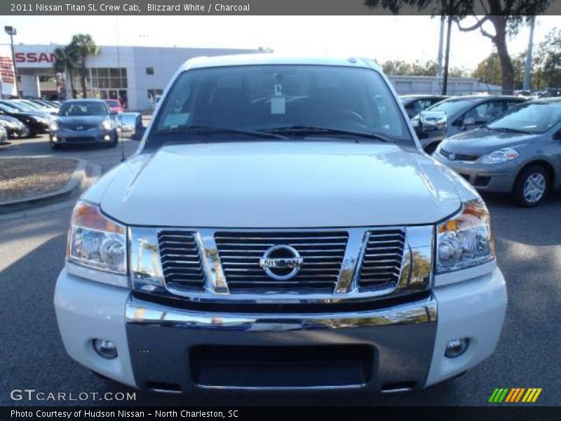 Blizzard White / Charcoal 2011 Nissan Titan SL Crew Cab