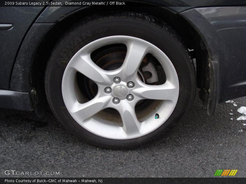 Diamond Gray Metallic / Off Black 2009 Subaru Legacy 2.5i Sedan