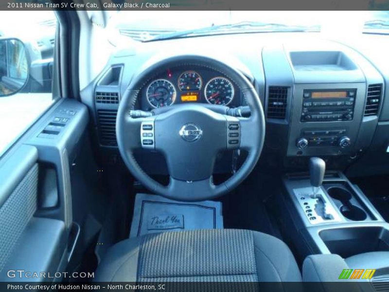 Galaxy Black / Charcoal 2011 Nissan Titan SV Crew Cab