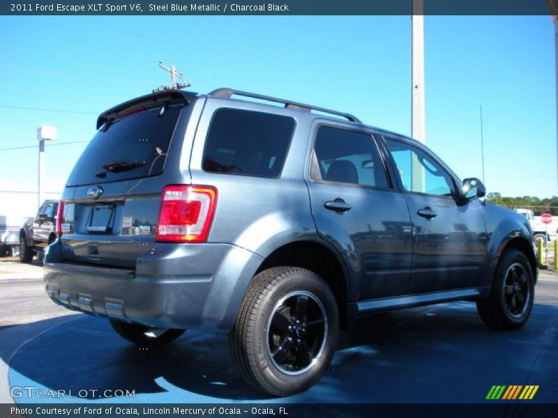 Steel Blue Metallic / Charcoal Black 2011 Ford Escape XLT Sport V6