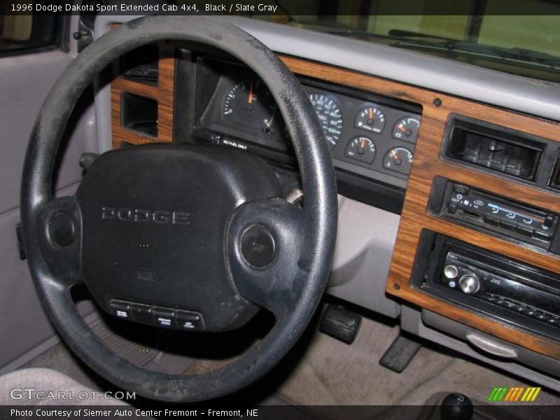 Black / Slate Gray 1996 Dodge Dakota Sport Extended Cab 4x4