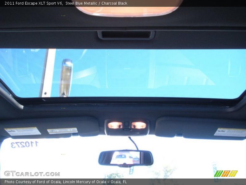 Steel Blue Metallic / Charcoal Black 2011 Ford Escape XLT Sport V6