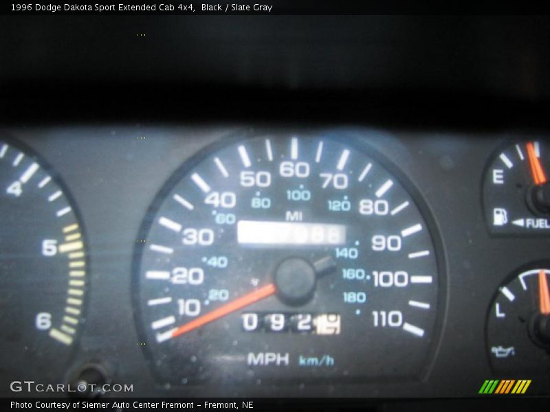 Black / Slate Gray 1996 Dodge Dakota Sport Extended Cab 4x4