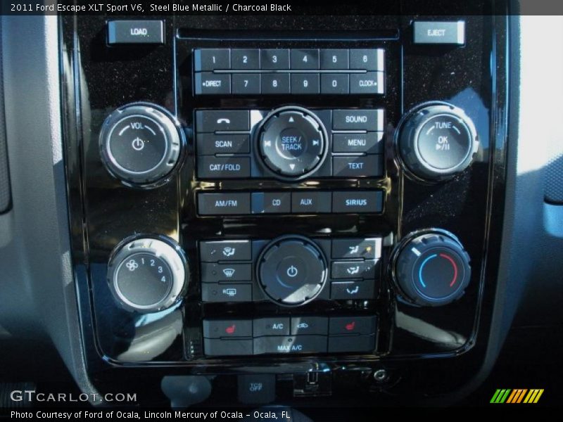 Steel Blue Metallic / Charcoal Black 2011 Ford Escape XLT Sport V6