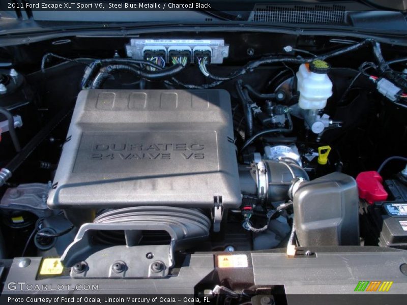 Steel Blue Metallic / Charcoal Black 2011 Ford Escape XLT Sport V6