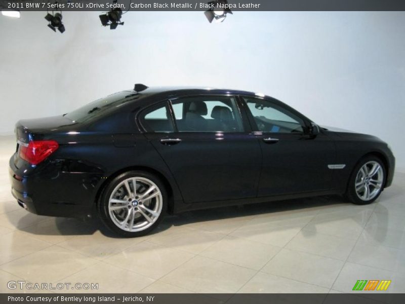 Carbon Black Metallic / Black Nappa Leather 2011 BMW 7 Series 750Li xDrive Sedan