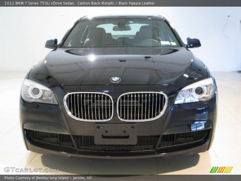 Carbon Black Metallic / Black Nappa Leather 2011 BMW 7 Series 750Li xDrive Sedan
