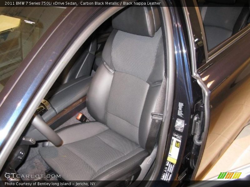 Carbon Black Metallic / Black Nappa Leather 2011 BMW 7 Series 750Li xDrive Sedan
