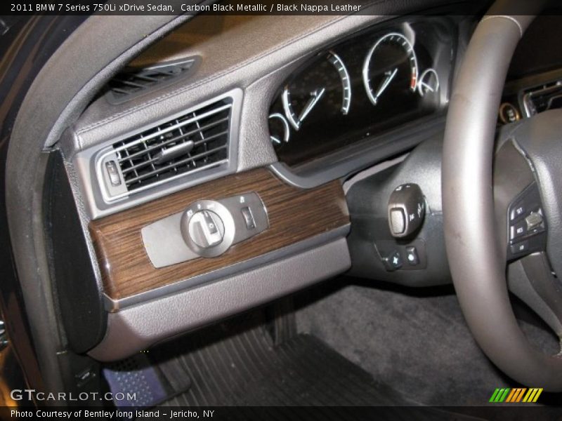 Carbon Black Metallic / Black Nappa Leather 2011 BMW 7 Series 750Li xDrive Sedan