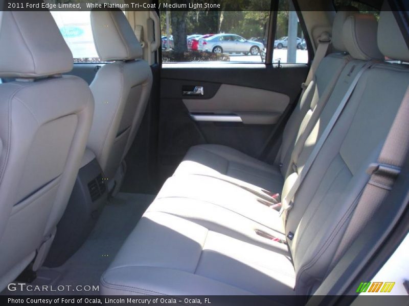 White Platinum Tri-Coat / Medium Light Stone 2011 Ford Edge Limited