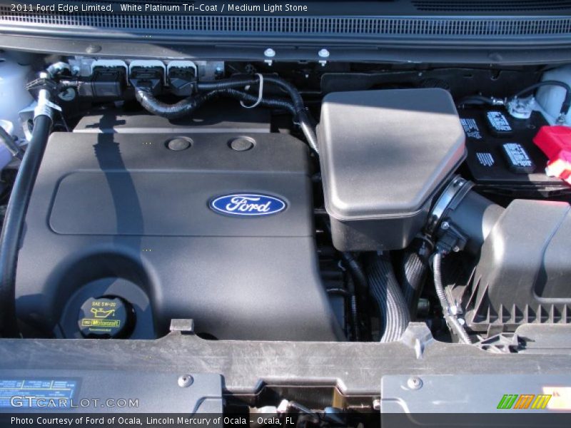 White Platinum Tri-Coat / Medium Light Stone 2011 Ford Edge Limited