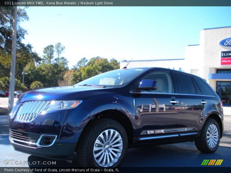 Kona Blue Metallic / Medium Light Stone 2011 Lincoln MKX FWD