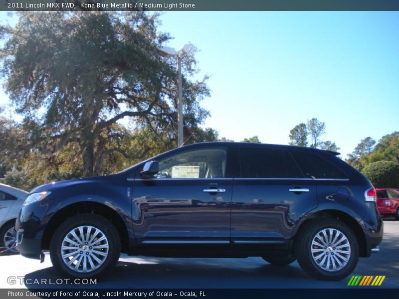 Kona Blue Metallic / Medium Light Stone 2011 Lincoln MKX FWD