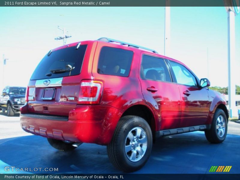 Sangria Red Metallic / Camel 2011 Ford Escape Limited V6
