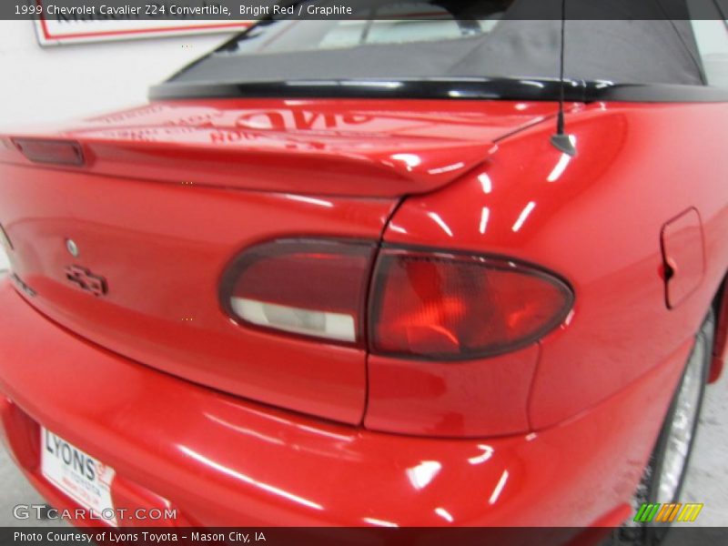 Bright Red / Graphite 1999 Chevrolet Cavalier Z24 Convertible