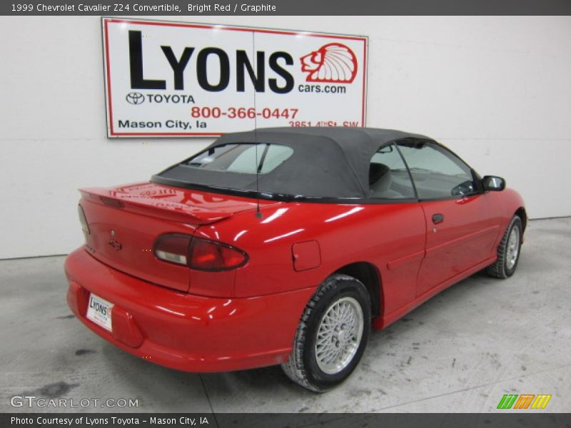 Bright Red / Graphite 1999 Chevrolet Cavalier Z24 Convertible