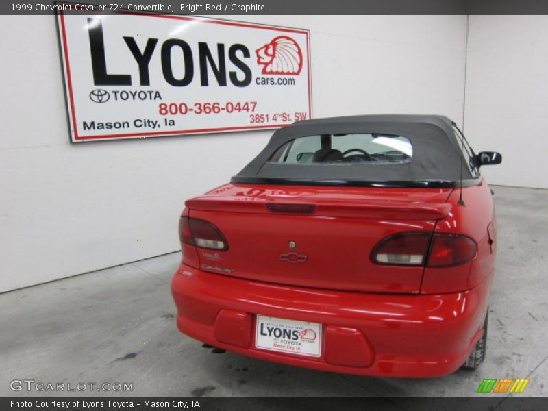 Bright Red / Graphite 1999 Chevrolet Cavalier Z24 Convertible