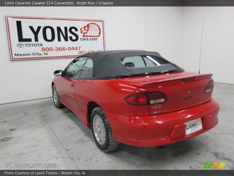 Bright Red / Graphite 1999 Chevrolet Cavalier Z24 Convertible