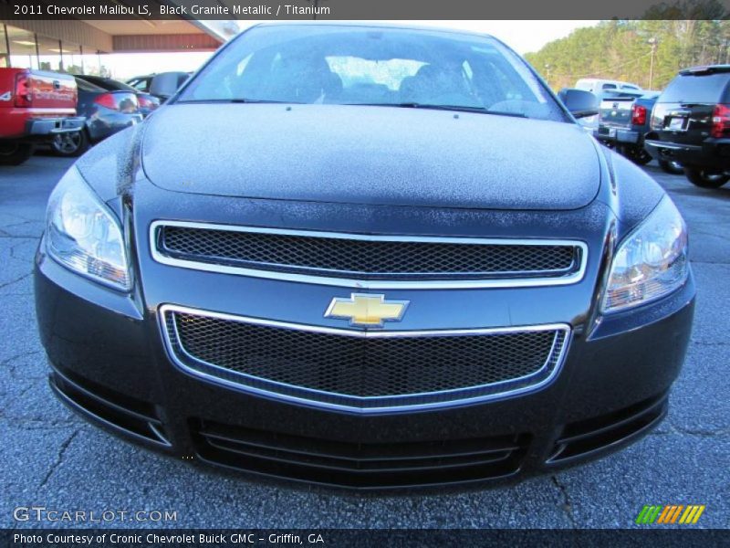 Black Granite Metallic / Titanium 2011 Chevrolet Malibu LS