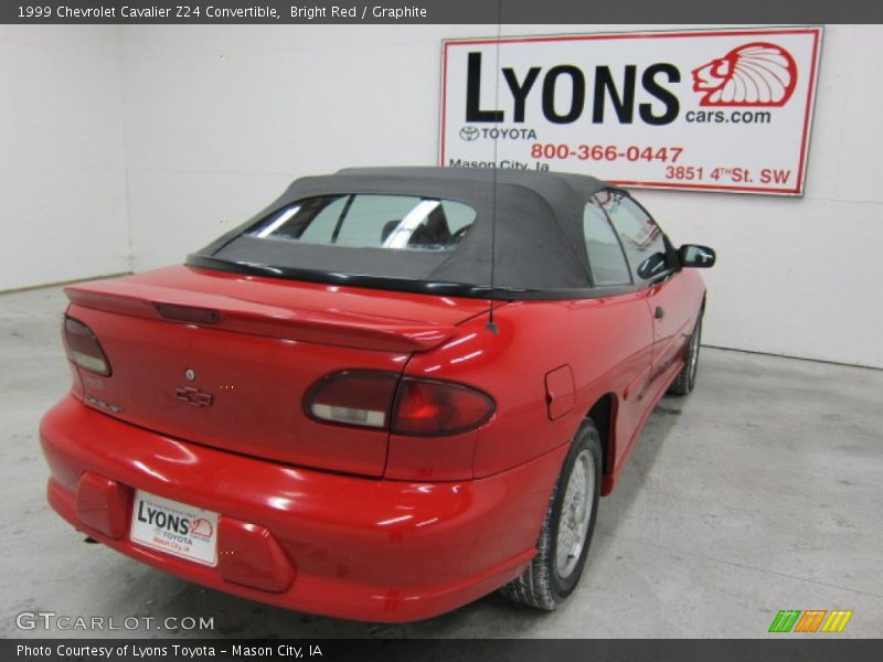 Bright Red / Graphite 1999 Chevrolet Cavalier Z24 Convertible